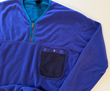 Load image into Gallery viewer, Vintage Fleece Henley Zip-Up (small)